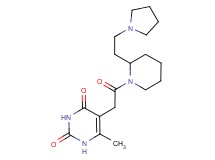 6-methyl-5-(2-oxo-2-{2-[2-(1-pyrrolidinyl)ethyl]-1-piperidinyl}ethyl)-2,4(1H,3H)-pyrimidinedione