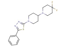 4,4-difluoro-1'-(5-phenyl-1,3,4-thiadiazol-2-yl)-1,4'-bipiperidine