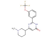 6-(1-methylpiperidin-3-yl)-2-[3-(trifluoromethoxy)phenyl]pyrimidin-4(3H)-one