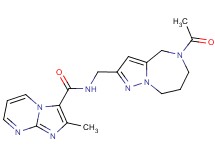 N-[(5-acetyl-5,6,7,8-tetrahydro-4H-pyrazolo[1,5-a][1,4]diazepin-2-yl)methyl]-2-methylimidazo[1,2-a]pyrimidine-3-carboxamide