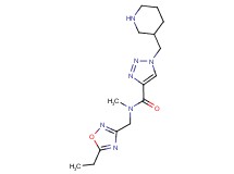 N-[(5-ethyl-1,2,4-oxadiazol-3-yl)methyl]-N-methyl-1-(piperidin-3-ylmethyl)-1H-1,2,3-triazole-4-carboxamide