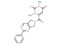 1,3-dimethyl-6-[(2-phenyl-5,7-dihydro-6H-pyrrolo[3,4-d]pyrimidin-6-yl)carbonyl]-2,4(1H,3H)-pyrimidinedione