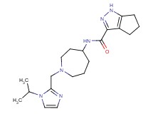 N-{1-[(1-isopropyl-1H-imidazol-2-yl)methyl]-4-azepanyl}-1,4,5,6-tetrahydrocyclopenta[c]pyrazole-3-carboxamide