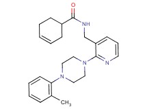 N-({2-[4-(2-methylphenyl)-1-piperazinyl]-3-pyridinyl}methyl)-3-cyclohexene-1-carboxamide
