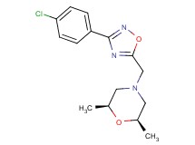 (2R*,6S*)-4-{[3-(4-chlorophenyl)-1,2,4-oxadiazol-5-yl]methyl}-2,6-dimethylmorpholine
