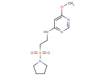 6-methoxy-N-[2-(pyrrolidin-1-ylsulfonyl)ethyl]pyrimidin-4-amine
