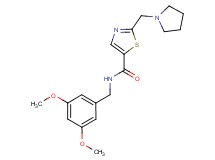 N-(3,5-dimethoxybenzyl)-2-(pyrrolidin-1-ylmethyl)-1,3-thiazole-5-carboxamide