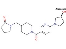 1-{[1-({6-[(3S)-3-hydroxypyrrolidin-1-yl]pyridin-3-yl}carbonyl)piperidin-4-yl]methyl}pyrrolidin-2-one