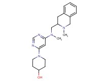 1-(6-{methyl[(2-methyl-1,2,3,4-tetrahydro-3-isoquinolinyl)methyl]amino}-4-pyrimidinyl)-4-piperidinol