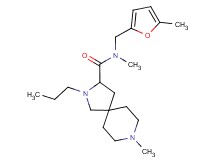 N,8-dimethyl-N-[(5-methyl-2-furyl)methyl]-2-propyl-2,8-diazaspiro[4.5]decane-3-carboxamide