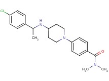 4-(4-{[1-(4-chlorophenyl)ethyl]amino}-1-piperidinyl)-N,N-dimethylbenzamide