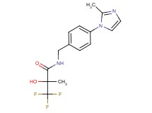3,3,3-trifluoro-2-hydroxy-2-methyl-N-[4-(2-methyl-1H-imidazol-1-yl)benzyl]propanamide