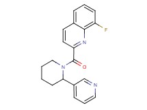8-fluoro-2-{[2-(3-pyridinyl)-1-piperidinyl]carbonyl}quinoline
