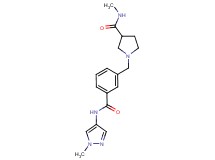 N-methyl-1-(3-{[(1-methyl-1H-pyrazol-4-yl)amino]carbonyl}benzyl)pyrrolidine-3-carboxamide