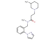 N-methyl-3-(3-methyl-1-piperidinyl)-N-[2-(1H-pyrazol-1-yl)benzyl]propanamide trifluoroacetate