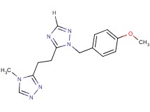1-(4-methoxybenzyl)-5-[2-(4-methyl-4H-1,2,4-triazol-3-yl)ethyl]-1H-1,2,4-triazole