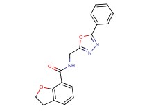 N-[(5-phenyl-1,3,4-oxadiazol-2-yl)methyl]-2,3-dihydro-1-benzofuran-7-carboxamide