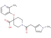 4-[(2-methylpyridin-3-yl)oxy]-1-[(1-methyl-1H-pyrrol-3-yl)acetyl]piperidine-4-carboxylic acid