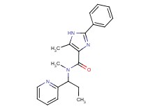N,5-dimethyl-2-phenyl-N-(1-pyridin-2-ylpropyl)-1H-imidazole-4-carboxamide