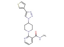 N-methyl-2-{4-[4-(3-thienyl)-1H-1,2,3-triazol-1-yl]piperidin-1-yl}nicotinamide