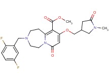 methyl 3-(2,5-difluorobenzyl)-9-[(1-methyl-5-oxo-3-pyrrolidinyl)methoxy]-7-oxo-1,2,3,4,5,7-hexahydropyrido[1,2-d][1,4]diazepine-10-carboxylate