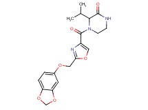 4-({2-[(1,3-benzodioxol-5-yloxy)methyl]-1,3-oxazol-4-yl}carbonyl)-3-isopropylpiperazin-2-one