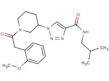 N-isobutyl-1-{1-[(2-methoxyphenyl)acetyl]-3-piperidinyl}-1H-1,2,3-triazole-4-carboxamide