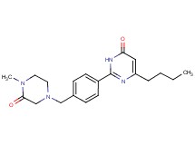 6-butyl-2-{4-[(4-methyl-3-oxo-1-piperazinyl)methyl]phenyl}-4(3H)-pyrimidinone trifluoroacetate