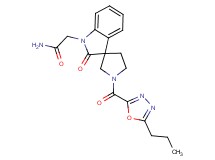 2-[2-oxo-1'-[(5-propyl-1,3,4-oxadiazol-2-yl)carbonyl]spiro[indole-3,3'-pyrrolidin]-1(2H)-yl]acetamide
