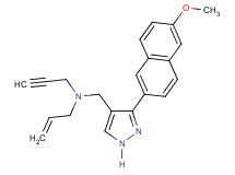 N-{[3-(6-methoxy-2-naphthyl)-1H-pyrazol-4-yl]methyl}-N-2-propyn-1-yl-2-propen-1-amine