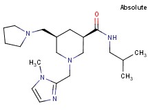 (3R,5R)-N-isobutyl-1-[(1-methyl-1H-imidazol-2-yl)methyl]-5-(1-pyrrolidinylmethyl)-3-piperidinecarboxamide