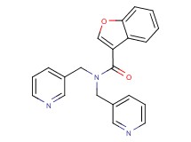 N,N-bis(pyridin-3-ylmethyl)-1-benzofuran-3-carboxamide
