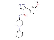 3-(3-methoxyphenyl)-N-(1-phenyl-4-piperidinyl)-1H-pyrazole-4-carboxamide