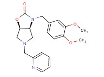 (3aS*,6aR*)-3-(3,4-dimethoxybenzyl)-5-(2-pyridinylmethyl)hexahydro-2H-pyrrolo[3,4-d][1,3]oxazol-2-one