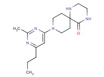 9-(2-methyl-6-propylpyrimidin-4-yl)-1,4,9-triazaspiro[5.5]undecan-5-one