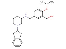 [5-({[1-(2,3-dihydro-1H-inden-2-yl)-3-piperidinyl]amino}methyl)-2-isopropoxyphenyl]methanol