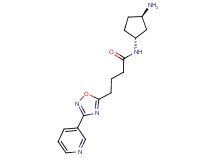 N-[rel-(1R,3R)-3-aminocyclopentyl]-4-[3-(3-pyridinyl)-1,2,4-oxadiazol-5-yl]butanamide hydrochloride