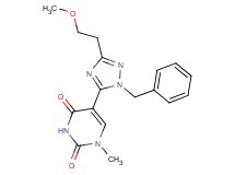 5-[1-benzyl-3-(2-methoxyethyl)-1H-1,2,4-triazol-5-yl]-1-methylpyrimidine-2,4(1H,3H)-dione