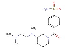 4-({3-[[2-(dimethylamino)ethyl](methyl)amino]-1-piperidinyl}carbonyl)benzenesulfonamide