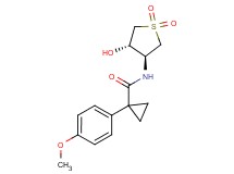 N-[(3S*,4S*)-4-hydroxy-1,1-dioxidotetrahydro-3-thienyl]-1-(4-methoxyphenyl)cyclopropanecarboxamide