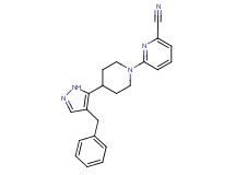 6-[4-(4-benzyl-1H-pyrazol-5-yl)piperidin-1-yl]pyridine-2-carbonitrile