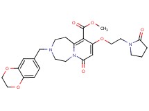 methyl 3-(2,3-dihydro-1,4-benzodioxin-6-ylmethyl)-7-oxo-9-[2-(2-oxo-1-pyrrolidinyl)ethoxy]-1,2,3,4,5,7-hexahydropyrido[1,2-d][1,4]diazepine-10-carboxylate