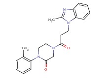 4-[3-(2-methyl-1H-benzimidazol-1-yl)propanoyl]-1-(2-methylphenyl)-2-piperazinone