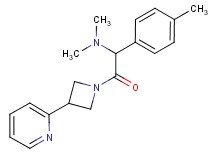 N,N-dimethyl-1-(4-methylphenyl)-2-oxo-2-[3-(2-pyridinyl)-1-azetidinyl]ethanamine