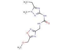 N-(5-ethyl-1-methyl-1H-1,2,4-triazol-3-yl)-N'-{[5-(methoxymethyl)-1,2,4-oxadiazol-3-yl]methyl}urea