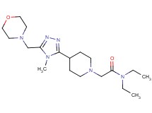 N,N-diethyl-2-{4-[4-methyl-5-(morpholin-4-ylmethyl)-4H-1,2,4-triazol-3-yl]piperidin-1-yl}acetamide
