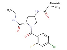 (4S)-1-(4-chloro-2-fluorobenzoyl)-N-ethyl-4-(propionylamino)-L-prolinamide
