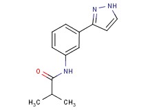 2-methyl-N-[3-(1H-pyrazol-3-yl)phenyl]propanamide