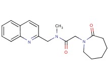 N-methyl-2-(2-oxoazepan-1-yl)-N-(quinolin-2-ylmethyl)acetamide