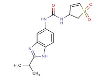 N-(1,1-dioxido-2,3-dihydro-3-thienyl)-N'-(2-isopropyl-1H-benzimidazol-5-yl)urea